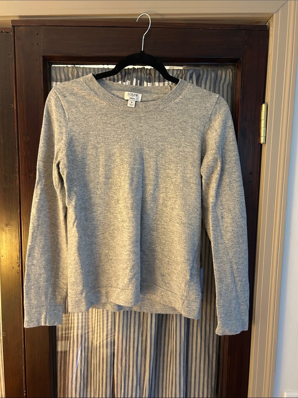 J. Crew Light Heather Gray Crewneck Sweater